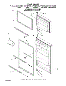 02 - Door Parts parts for Maytag Refrigerator A8RXNGMWS00 from AppliancePartsPros.com
