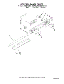 02 - Control Panel Parts parts for Maytag Range MES5775BAF19 from AppliancePartsPros.com