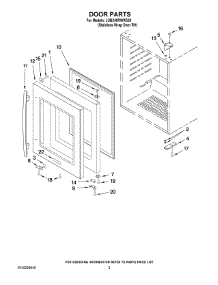 03 - Door Parts parts for Maytag Wine Cooler JUB248RWRS00 from AppliancePartsPros.com