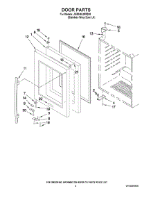 03 - Door Parts parts for Maytag Wine Cooler JUB248LWRS00 from AppliancePartsPros.com