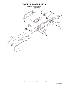 02 - Control Panel Parts parts for Maytag Range MES5875BAS20 from AppliancePartsPros.com