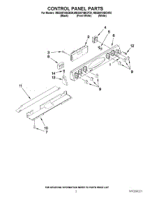 02 - Control Panel Parts parts for Maytag Range MES5875BCB20 from AppliancePartsPros.com