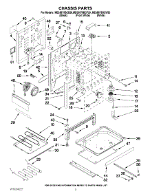 03 - Chassis Parts parts for Maytag Range MES5875BCB20 from AppliancePartsPros.com