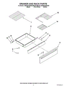 05 - Drawer And Rack Parts parts for Maytag Range MES5875BCB20 from AppliancePartsPros.com