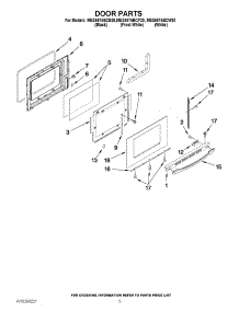 04 - Door Parts parts for Maytag Range MES5875BCF20 from AppliancePartsPros.com