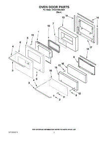 02 - Oven Door Parts parts for Maytag Oven CWG3100AAB25 from AppliancePartsPros.com