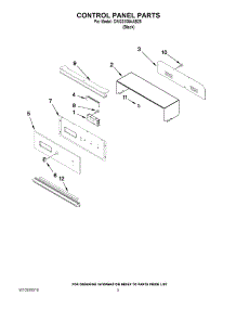 04 - Control Panel Parts parts for Maytag Oven CWG3100AAB25 from AppliancePartsPros.com