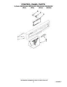 02 - Control Panel Parts parts for Maytag Dishwasher MDBH989AWW3 from AppliancePartsPros.com