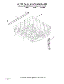 09 - Upper Rack And Track Parts parts for Maytag Dishwasher MDBH979AWS3 from AppliancePartsPros.com