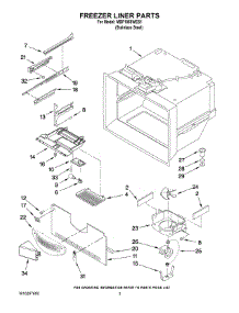02 - Freezer Liner Parts parts for Maytag Refrigerator MBF1958WES1 from AppliancePartsPros.com