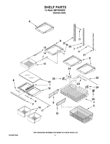 07 - Shelf Parts parts for Maytag Refrigerator MBF1958WES1 from AppliancePartsPros.com