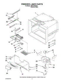 02 - Freezer Liner Parts parts for Maytag Refrigerator MBF2258WES1 from AppliancePartsPros.com