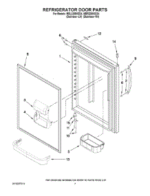 05 - Refrigerator Door Parts parts for Maytag Refrigerator MBL2256KES4 from AppliancePartsPros.com