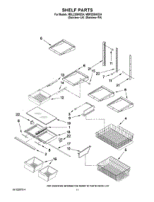 07 - Shelf Parts parts for Maytag Refrigerator MBR2256KES4 from AppliancePartsPros.com