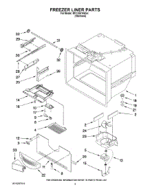 02 - Freezer Liner Parts parts for Maytag Refrigerator MFC2061KES4 from AppliancePartsPros.com