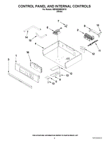 05 - Control Panel And Internal Controls parts for Maytag Oven MEW5630DDW18 from AppliancePartsPros.com