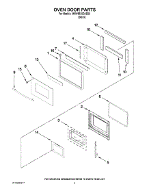 02 - Oven Door Parts parts for Maytag Oven MMW5530DAB20 from AppliancePartsPros.com