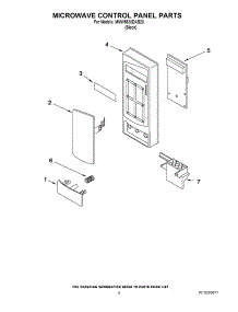 06 - Microwave Control Panel Parts parts for Maytag Oven MMW5530DAB20 from AppliancePartsPros.com