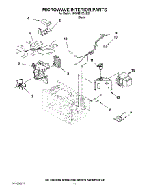 09 - Microwave Interior Parts parts for Maytag Oven MMW5530DAB20 from AppliancePartsPros.com