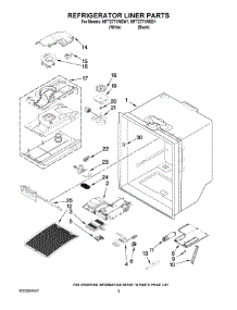 03 - Refrigerator Liner Parts parts for Maytag Refrigerator MFT2771WEB1 from AppliancePartsPros.com