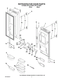 04 - Refrigerator Door Parts parts for Maytag Refrigerator MFT2771WEB1 from AppliancePartsPros.com