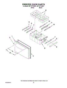 10 - Freezer Door Parts parts for Maytag Refrigerator MFT2771WEB1 from AppliancePartsPros.com