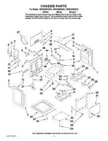 03 - Chassis Parts parts for Maytag Range MERH865RAW1 from AppliancePartsPros.com