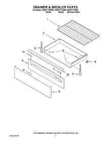 05 - Drawer & Broiler Parts parts for Maytag Range MGR7775WB0 from AppliancePartsPros.com
