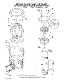 03 - Motor, Basket And Tub Parts parts for Maytag Washer MVWB850WQ1 from AppliancePartsPros.com