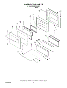 02 - Oven Door Parts parts for Maytag Oven CWG3100AAE29 from AppliancePartsPros.com