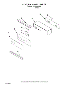 04 - Control Panel Parts parts for Maytag Oven CWG3600AAB26 from AppliancePartsPros.com