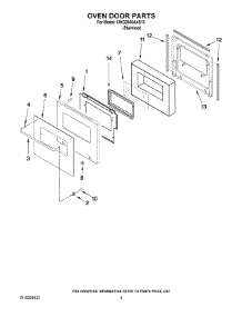 02 - Oven Door Parts parts for Maytag Oven CWG3600AAS13 from AppliancePartsPros.com