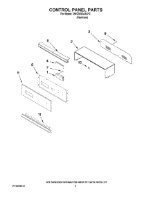 04 - Control Panel Parts parts for Maytag Oven CWG3600AAS13 from AppliancePartsPros.com