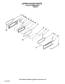 05 - Upper Door Parts parts for Maytag Range MGR6875ADS28 from AppliancePartsPros.com