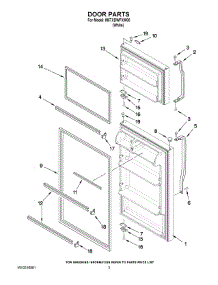 02 - Door Parts parts for Maytag Refrigerator M5TXDWFXW00 from AppliancePartsPros.com