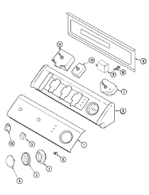 03 - Control Panel parts for Maytag Dryer MDE2600AZW from AppliancePartsPros.com