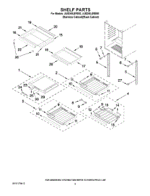 02 - Shelf Parts parts for Maytag Wine Cooler JUB248LBRB00 from AppliancePartsPros.com