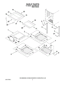 02 - Shelf Parts parts for Maytag Wine Cooler JUB248RBCX00 from AppliancePartsPros.com