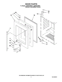 03 - Door Parts parts for Maytag Wine Cooler JUB248LBRB01 from AppliancePartsPros.com