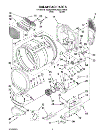03 - Bulkhead Parts parts for Maytag Dryer MEDE500WJ0 from AppliancePartsPros.com