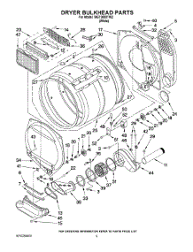 04 - Dryer Bulkhead Parts parts for Maytag Washer Dryer Combo MGT3800TW2 from AppliancePartsPros.com