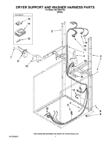 05 - Dryer Support And Washer Harness Parts parts for Maytag Washer Dryer Combo MGT3800TW2 from AppliancePartsPros.com