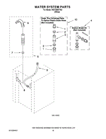 13 - Water System Parts parts for Maytag Washer Dryer Combo MGT3800TW2 from AppliancePartsPros.com
