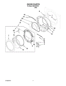 04 - Door Parts parts for Maytag Dryer MEDE300VF2 from AppliancePartsPros.com