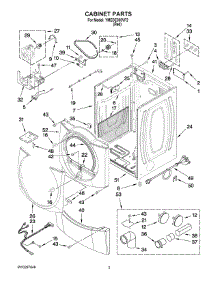02 - Cabinet Parts parts for Maytag Dryer YMEDE300VF2 from AppliancePartsPros.com
