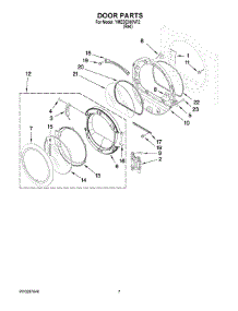 04 - Door Parts parts for Maytag Dryer YMEDE300VF2 from AppliancePartsPros.com