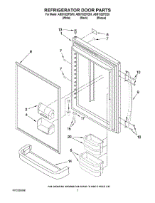 04 - Refrigerator Door Parts parts for Maytag Refrigerator ABB1922FEB3 from AppliancePartsPros.com