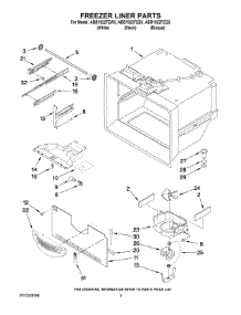 03 - Freezer Liner Parts parts for Maytag Refrigerator ABB1922FEQ3 from AppliancePartsPros.com