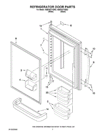 04 - Refrigerator Door Parts parts for Maytag Refrigerator ABB1927VEW2 from AppliancePartsPros.com