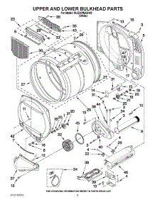 04 - Upper And Lower Bulkhead Parts parts for Maytag Dryer MLE24PNAGW0 from AppliancePartsPros.com